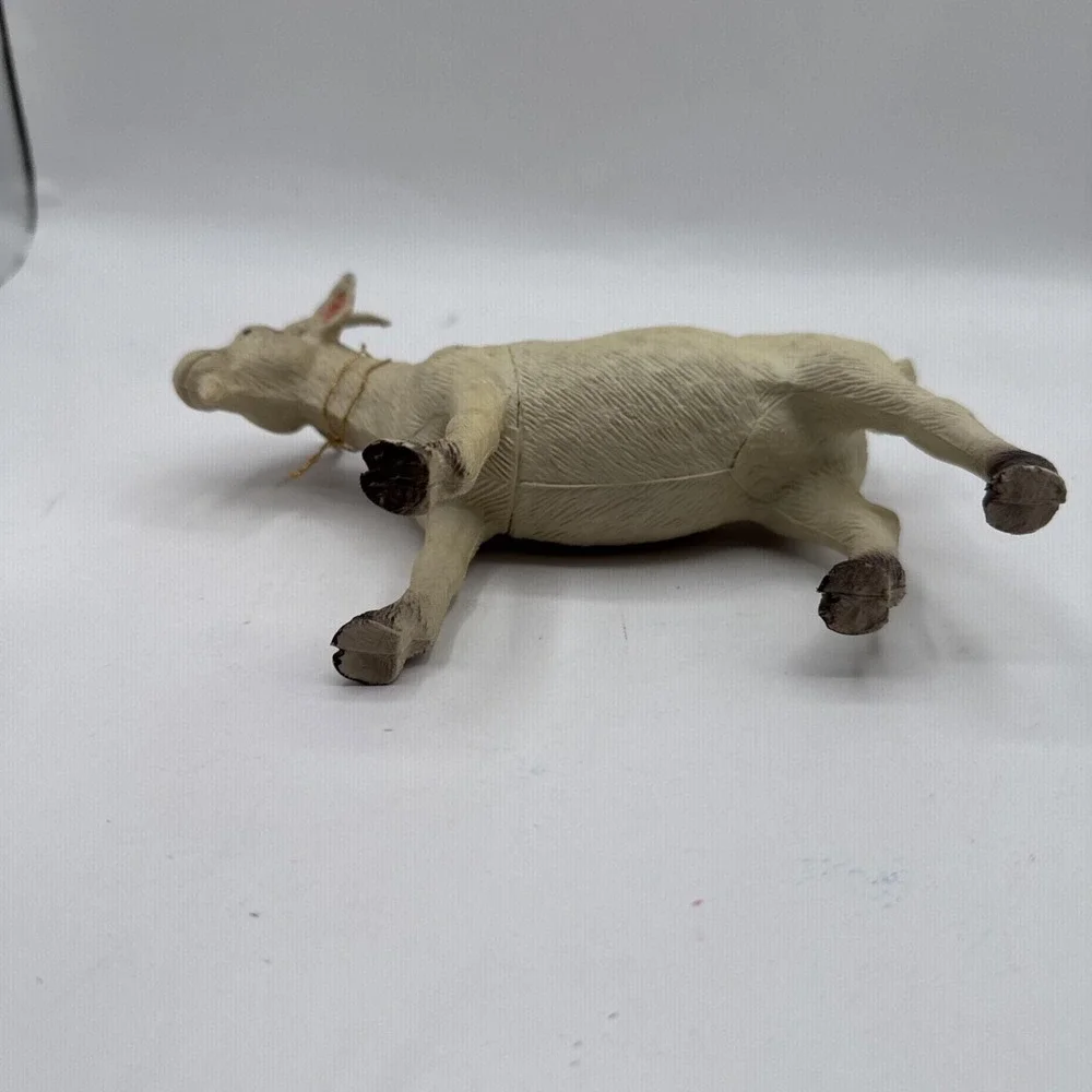 Lot of 2 Vintage Imperial‎ Sheep & Goat Farm Animal 1986 Plastic Toys Figurines